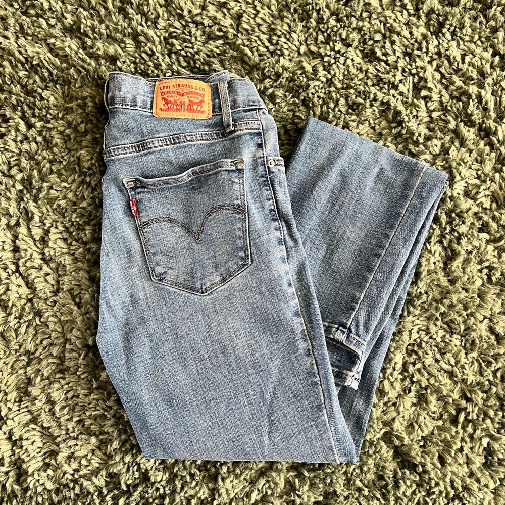 Super highwaisted straight leg levi